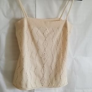 Light pink sequins spaghetti strap top